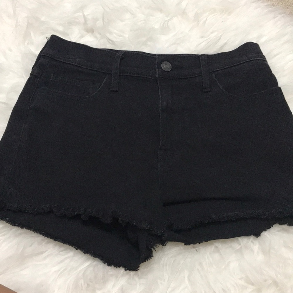 Black Jean Shorts